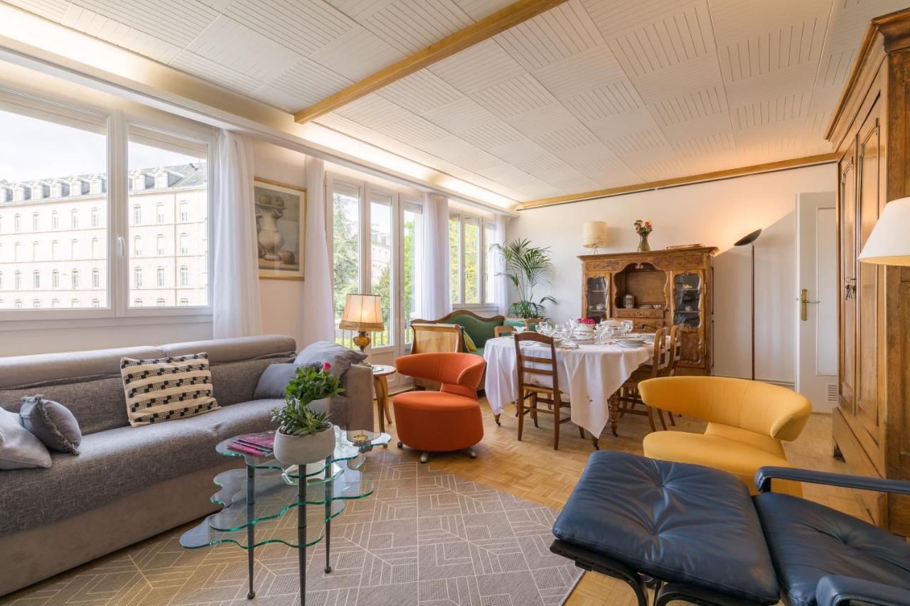 Appartement Climatise 100M2 7Mn Centre Ville Garage 5Pieces 5 Adultes Bebe Arrivee Autonome Dijon Bagian luar foto
